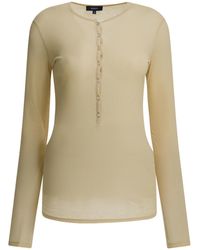 Soeur - Buttoned Long-Sleeved T-Shirt - Lyst