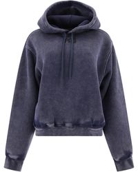 Alexander Wang - T By Structured Terry Puff Logo Hoodie - Lyst