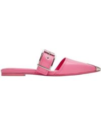 McQueen - Punk Flat Mules - Lyst