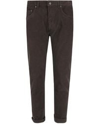 Dondup - Turn-Up Hem Corduroy Trousers - Lyst