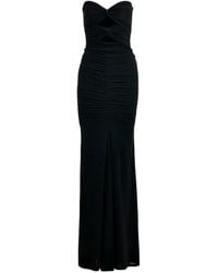 Essentiel Antwerp - Cut-Out-Detail Ruched Maxi Dress - Lyst
