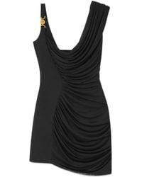 Versace - Medusa-Head Embellished Sleeveless Mini Dress - Lyst