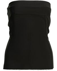 Rick Owens - Crepe Bustier Top - Lyst