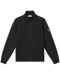 Stone Island - Compass Patch Zip Up Sweatshirt - Lyst