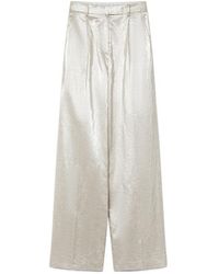 forte_forte - Tweed Lurex Flared Pants - Lyst
