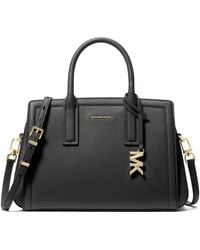 Michael Kors - Michael Laila Small Pebbled Satchel Bag - Lyst