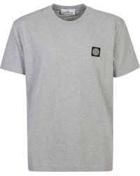 Stone Island - Compass Patch Crewneck T-Shirt - Lyst