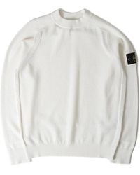 Stone Island - Logo Patch Knitted Jumper - Lyst