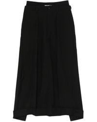 Junya Watanabe - Double-Waistband Pleated Midi Skirt - Lyst