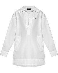 DSquared² - Wingtip-Collar Mini Dress - Lyst