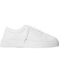 BOSS - Leather Lowtop Platform Sneakers - Lyst