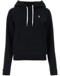 Polo Ralph Lauren - Logo Embroidered Drawstring Hoodie - Lyst