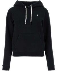 Polo Ralph Lauren - Logo Embroidered Drawstring Hoodie - Lyst