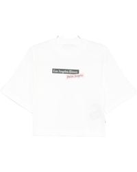 Palm Angels - Cotton T-Shirt With Print - Lyst