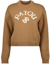 Patou - Logo Long Sleeve Sweater - Lyst