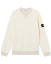 Stone Island - Logo Patch Crewneck Jumper - Lyst