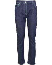 KENZO - Contrasting Stitching Skinny Jeans - Lyst