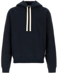 Jil Sander - Logo-Print Drawstring Hoodie - Lyst