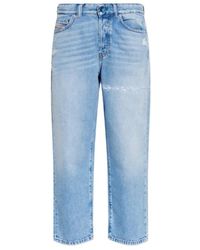 DIESEL - 1981 D-Went Distressed Jeans - Lyst