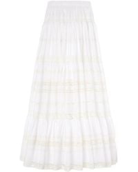 Ermanno Scervino - Elasticated Waistband Laced Skirt - Lyst