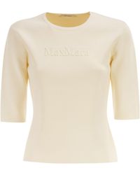 Max Mara - Three-Quarter-Sleeve T-Shirt - Lyst