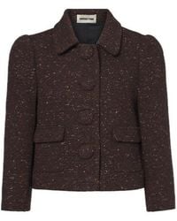 ShuShu/Tong - Cropped Lapel Coat - Lyst