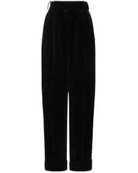 Alexandre Vauthier - High Waist And Wide Legs Casual Trousers - Lyst