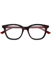 Gucci - Eyewear Square Frame Glasses - Lyst