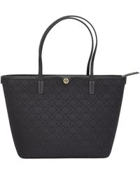 Tory Burch - T Monogram Zip-Up Tote Bag - Lyst