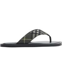 Burberry - Check Pavilion Sandals - Lyst