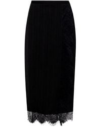 Twinset - Lace-Trim Pleated Midi Skirt - Lyst