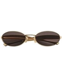 Bottega Veneta - Eyewear Sardine Oval Sunglasses - Lyst