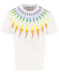 Neil Barrett - Lightning Printed T-Shirt - Lyst