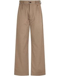 BOSS - Buttonzip Waist Pleated Wideleg Trousers - Lyst