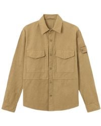 Stone Island - Logo Patch Overshirt - Lyst