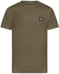 Stone Island - Compass Patch Crewneck T-Shirt - Lyst