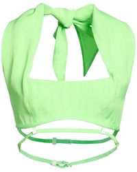 Jacquemus - Simple Solid-Color Sleeveless Cropped Top - Lyst
