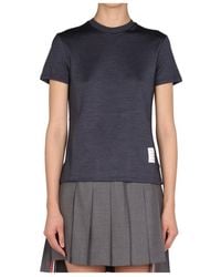Thom Browne - Logo-Patch Short-Sleeve T-Shirt - Lyst