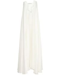Christopher Esber - Salacia Textured Silk Strapless Gown - Lyst