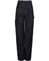 Magda Butrym - Magda Burtym Loose Leg Industrial Denim Trousers - Lyst