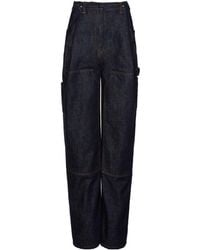 Magda Butrym - Magda Burtym Loose Leg Industrial Denim Trousers - Lyst