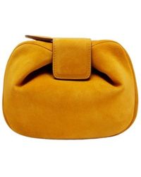 Gabriela Hearst - Soft Demi Small Leather Clutch - Lyst