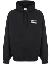 Vetements - Long-Sleeve Logo-Patch Hoodie - Lyst