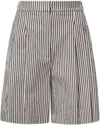 Ottod'Ame - Ottod'Ame Striped Tailored Shorts - Lyst