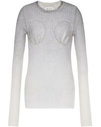 Maison Margiela - Sheer Knit Top - Lyst