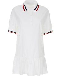 Moncler - Polo Neck Striped Dress - Lyst