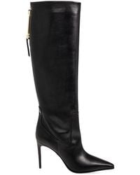 DSquared² - Pointed-Heel Knee-High Boots - Lyst