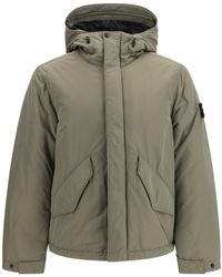 Stone Island - Padded Micro Twill Jacket - Lyst