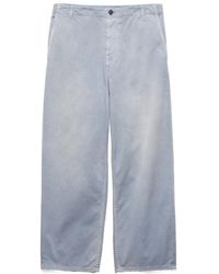 Prada - Logo-Patch Chino Trousers - Lyst
