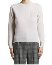 Peserico - Patch-Detail Crew-Neck Jumper - Lyst